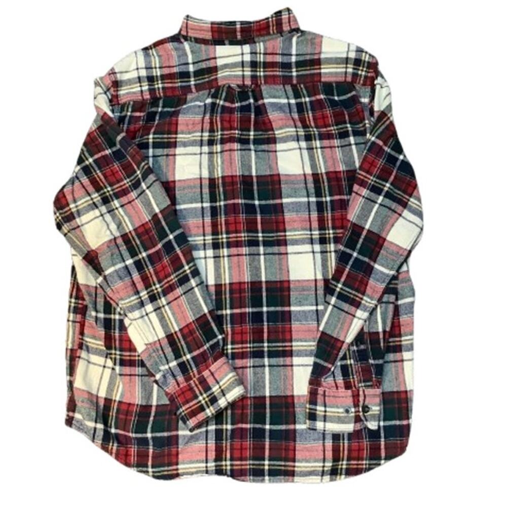 Woolrich Men's Large 100% Cotton Plaid Button-Down Shirt Grunge Rustic Outdoors - Picture 2 of 7